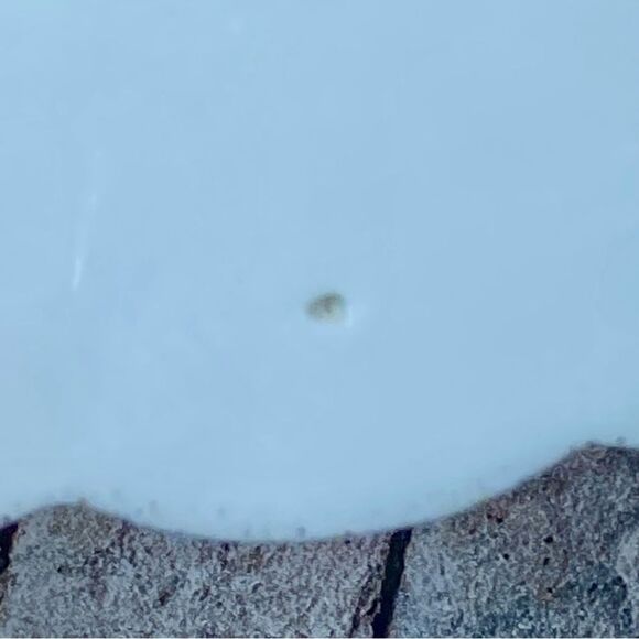 Vintage Blue White Decorative Porcelain Plate 8 Inch Stamped and Numbered - Picture 5 of 5